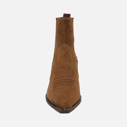 Botines camperos en piel serraje WIND