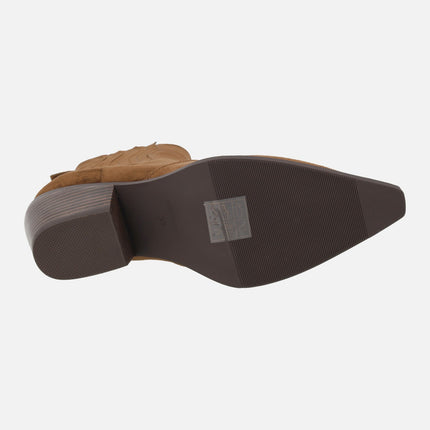 Botines camperos en piel serraje WIND