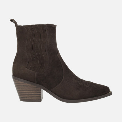 Botines camperos en piel serraje WIND