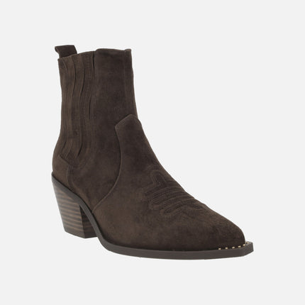 Botines camperos en piel serraje WIND