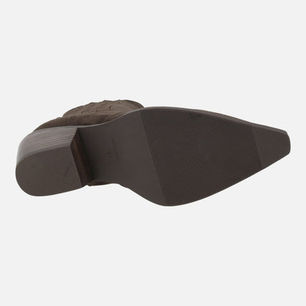 Botines camperos en piel serraje WIND