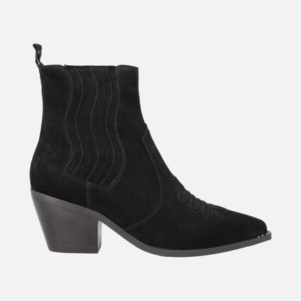 Botines camperos en piel serraje WIND