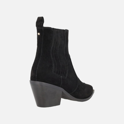 Botines camperos en piel serraje WIND