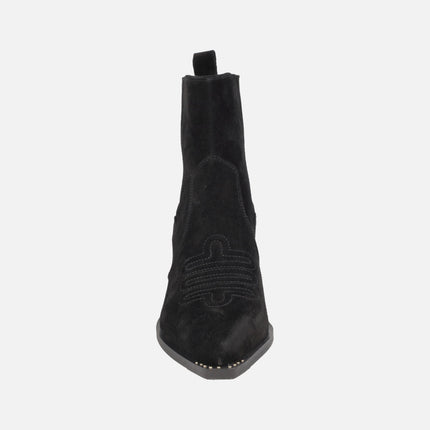 Botines camperos en piel serraje WIND