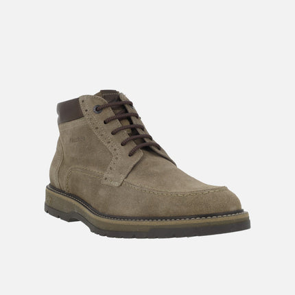 Botas de serraje para hombre con cordones y cremallera BUGGY