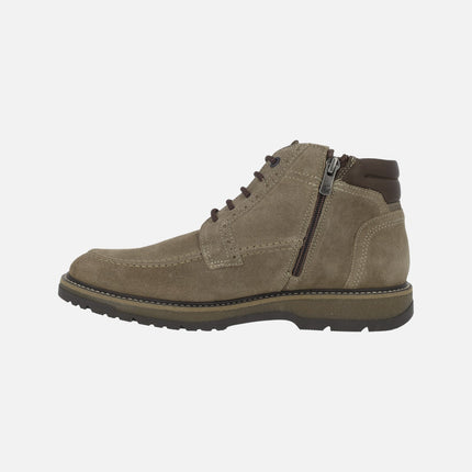 Botas de serraje para hombre con cordones y cremallera BUGGY