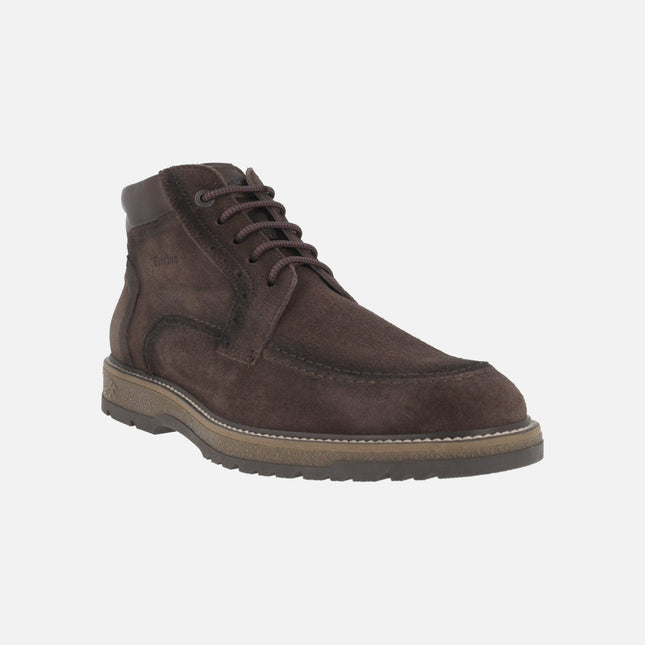 Botas de serraje para hombre con cordones y cremallera BUGGY