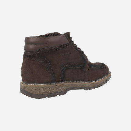 Botas de serraje para hombre con cordones y cremallera BUGGY