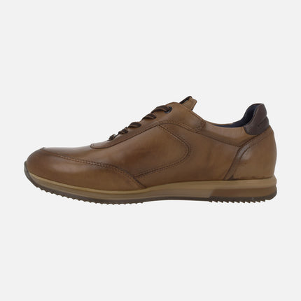 Zapatos deportivos de piel para hombre Samir camel