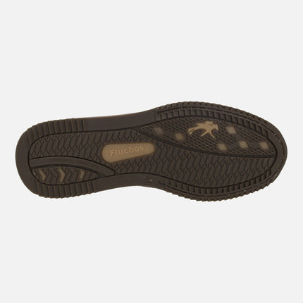Zapatos deportivos de piel para hombre Samir camel