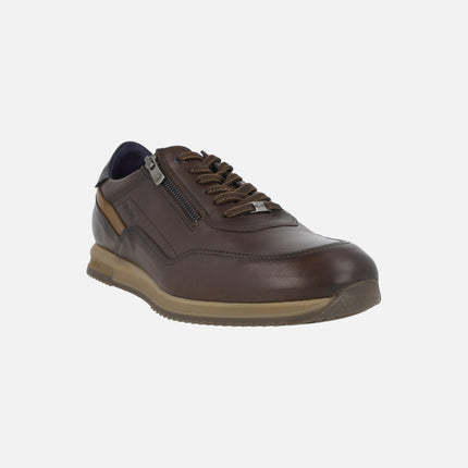 Zapatos deportivos SAMIR para hombre en piel marrón