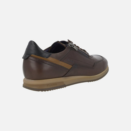 Zapatos deportivos SAMIR para hombre en piel marrón