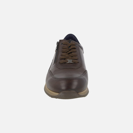 Zapatos deportivos SAMIR para hombre en piel marrón