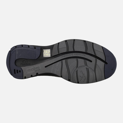 Zapatos para hombre de piel negra con cordones y membrana impermeable