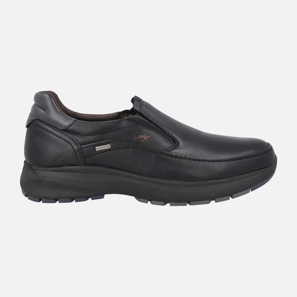 Mocasines de piel con elásticos y membrana FLUCHOSTEX