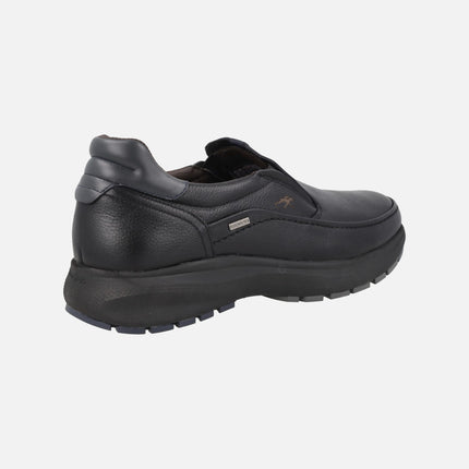 Mocasines de piel con elásticos y membrana FLUCHOSTEX