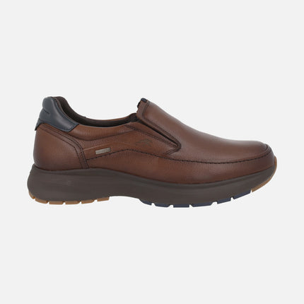 Mocasines de piel con elásticos y membrana FLUCHOSTEX
