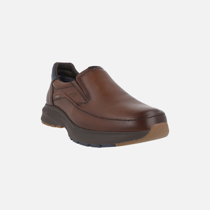 Mocasines de piel con elásticos y membrana FLUCHOSTEX
