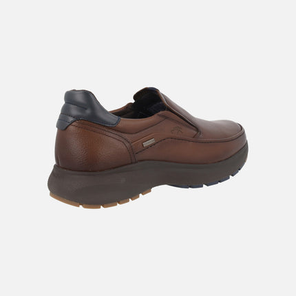 Mocasines de piel con elásticos y membrana FLUCHOSTEX