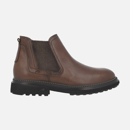 Botines LINCON para hombre estilo chelsea en piel marrón