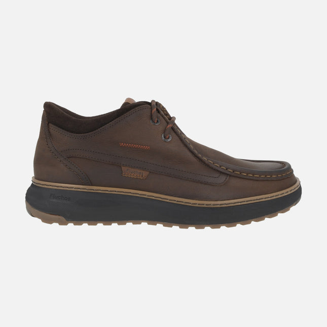 Zapatos con cordones para hombre WILDFORD en piel marrón