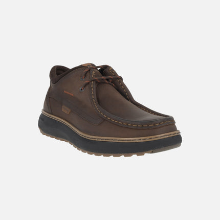 WILDFORD men's lace-up shoes in brown leather