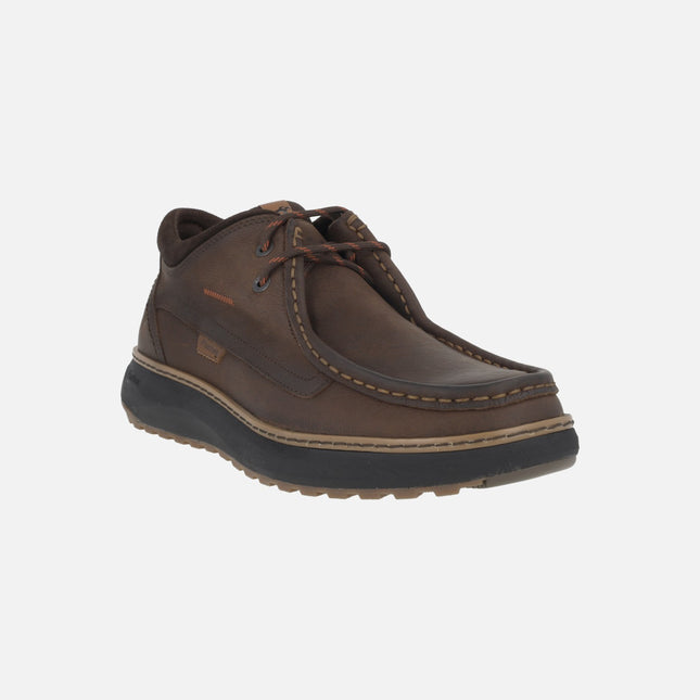 Zapatos con cordones para hombre WILDFORD en piel marrón