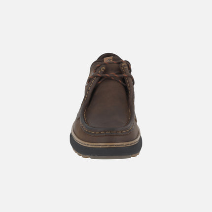 WILDFORD men's lace-up shoes in brown leather