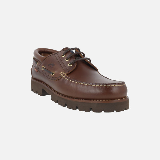 RICHFIELD men's leather boating shoes