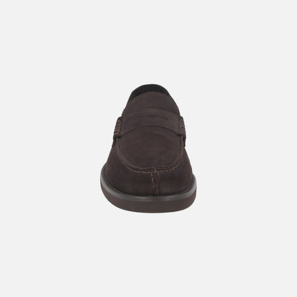 DAYTONA Brown suede loafers with mask