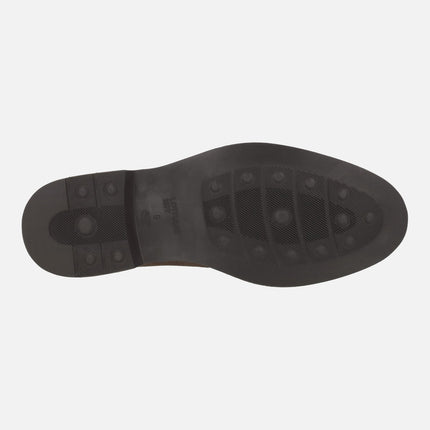 Botines de cordones para hombre BALTIMORE en ante marrón