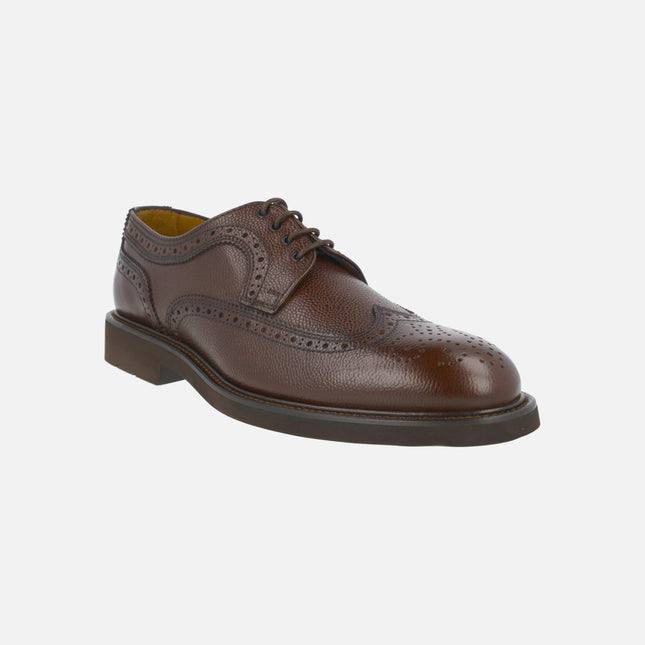 Blucher Vega Baltimore shovel in brown engraved leather