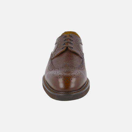 Blucher Vega Baltimore shovel in brown engraved leather