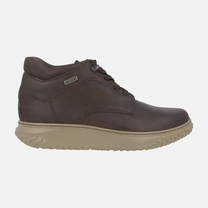 Botines marrones de piel con membrana impermeable Terrain Water