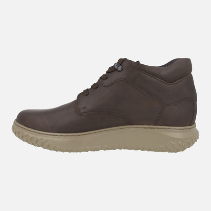 Botines marrones de piel con membrana impermeable Terrain Water