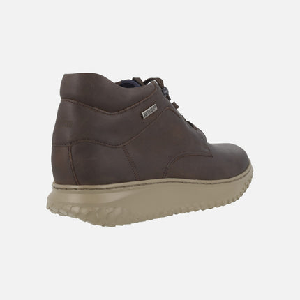 Botines marrones de piel con membrana impermeable Terrain Water