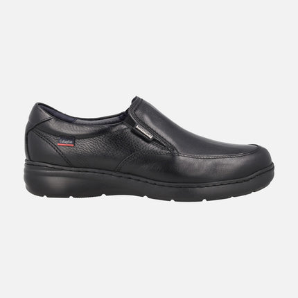 Mocasines negros de piel con membrana impermeable para hombre Chuck Water