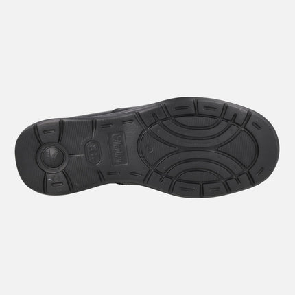 Mocasines negros de piel con membrana impermeable para hombre Chuck Water