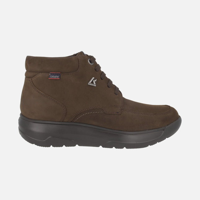 Botines para hombre Algorit. casual marrón con membrana impermeable