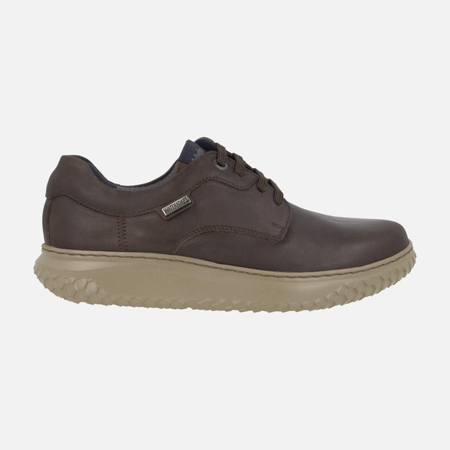 Terrain Water Men's leather shoes with laces and waterproof membrane