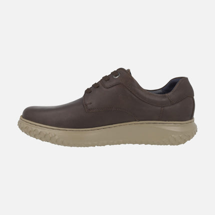 Zapatos de piel para hombre con cordones y membrana impermeable Terrain Water