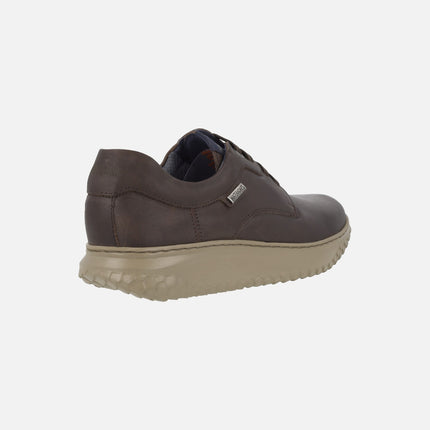 Zapatos de piel para hombre con cordones y membrana impermeable Terrain Water