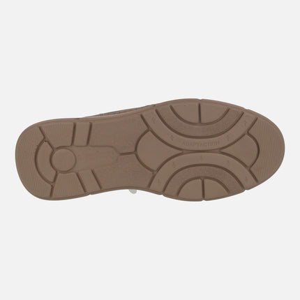 NOBU wallabee style men's lace-up leather shoes
