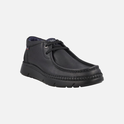 NOBU wallabee style men's lace-up leather shoes