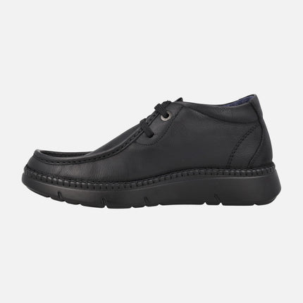NOBU wallabee style men's lace-up leather shoes