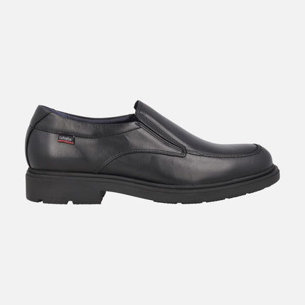 Greenlandia men's moccasins with elastics Black