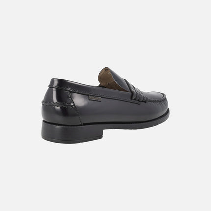 Moccasins with mask for men in black Florentic with EXTRALIGHT sole