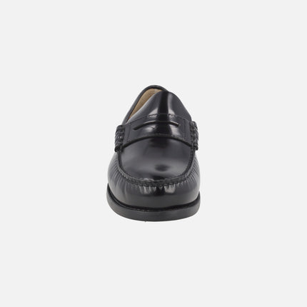 Moccasins with mask for men in black Florentic with EXTRALIGHT sole