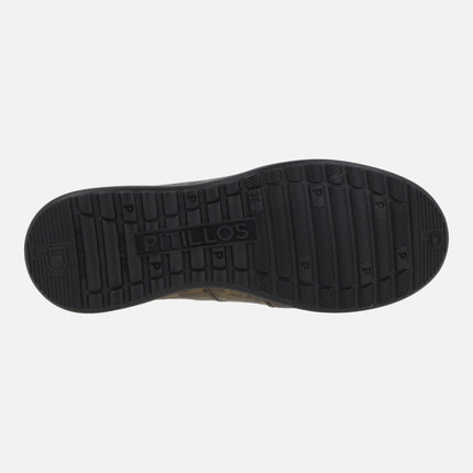 Zapatos deportivos en coco charol con cordones elásticos