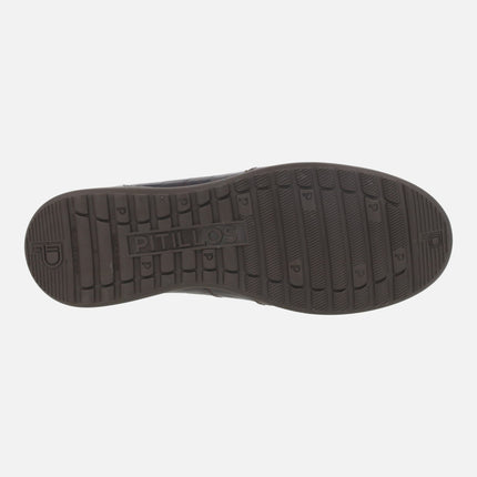Zapatos deportivos en coco charol con cordones elásticos